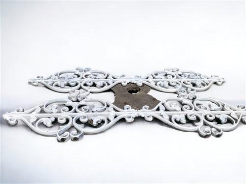 Pair Cast Iron Ornamental Panels, Architectural Salvage, Decorative Metalwork A,