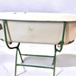 Vintage Hungarian Porcelain Baby Bath Tub w/Stand, Farmhouse Garden Planter A4,