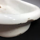 Vintage Hungarian Porcelain Baby Bath Tub w/Stand, Farmhouse Garden Planter A2,