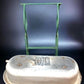 Vintage Hungarian Porcelain Baby Bath Tub w/Stand, Farmhouse Garden Planter A2,