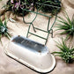 Vintage Hungarian Porcelain Baby Bath Tub w/Stand, Farmhouse Garden Planter A12,