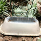 Vintage Hungarian Porcelain Baby Bath Tub w/Stand, Farmhouse Garden Planter A12,