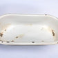 Vintage Hungarian Porcelain Baby Bath Tub w/Stand, Farmhouse Garden Planter A13,