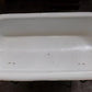 Vintage Hungarian Porcelain Baby Bath Tub w/Stand, Farmhouse Garden Planter A19,