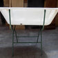 Vintage Hungarian Porcelain Baby Bath Tub w/Stand, Farmhouse Garden Planter A20,