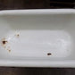 Vintage Hungarian Porcelain Baby Bath Tub w/Stand, Farmhouse Garden Planter A21,