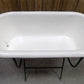 Vintage Hungarian Porcelain Baby Bath Tub w/Stand, Farmhouse Garden Planter A28