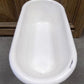 Vintage Hungarian Porcelain Baby Bath Tub w/Stand, Farmhouse Garden Planter A28