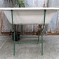 Vintage Hungarian Porcelain Baby Bath Tub w/Stand, Farmhouse Garden Planter A27,