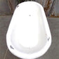 Vintage Hungarian Porcelain Baby Bath Tub w/Stand, Farmhouse Garden Planter A27,