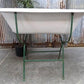 Vintage Hungarian Porcelain Baby Bath Tub w/Stand, Farmhouse Garden Planter A27,