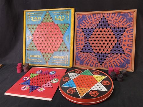 San Loo Chinese Checkers, King Foo Checkers, Ohio Art Chinese Checkers Boards,