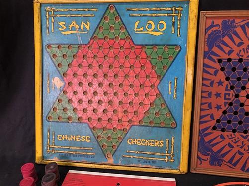 San Loo Chinese Checkers, King Foo Checkers, Ohio Art Chinese Checkers Boards,