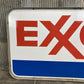 Exxon Sign, Vintage Aluminum Double Sided Sign, Exxon Motor Oil Advertising Sign