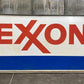 Exxon Sign, Vintage Aluminum Double Sided Sign, Exxon Motor Oil Advertising Sign