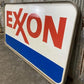 Exxon Sign, Vintage Aluminum Double Sided Sign, Exxon Motor Oil Advertising Sign