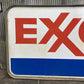 Exxon Sign, Vintage Aluminum Double Sided Sign, Exxon Motor Oil Advertising Sign