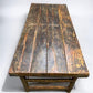 Wood Folding Table, Vintage Dining Room Table Kitchen Island Portable Table A130