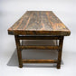 Wood Folding Table, Vintage Dining Room Table Kitchen Island Portable Table A130