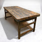 Wood Folding Table, Vintage Dining Room Table Kitchen Island Portable Table A130