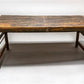 Wood Folding Table, Vintage Dining Room Table Kitchen Island Portable Table A130