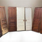 Set of 4 Vintage American Panel Doors in Jambs, Interior, Architectural Salvage