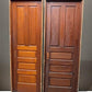 Set of 4 Vintage American Panel Doors in Jambs, Interior, Architectural Salvage