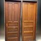 Set of 4 Vintage American Panel Doors in Jambs, Interior, Architectural Salvage