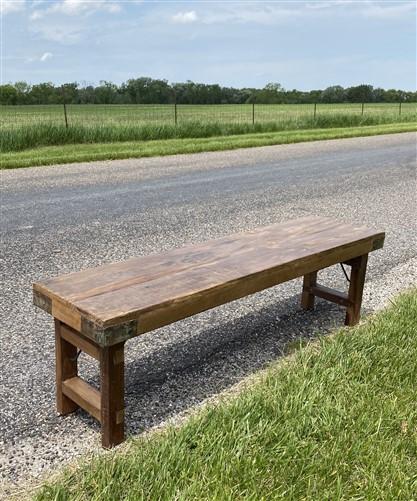 Rustic Folding Bench, Vintage Reclaimed Wood Bench, Farmhouse Decor Seat, A22