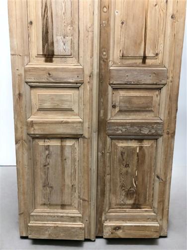 Antique French Double Doors (40x96) European Doors, Raised Panel Doors A515