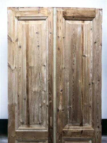 Antique French Double Doors (40x96) European Doors, Raised Panel Doors A515