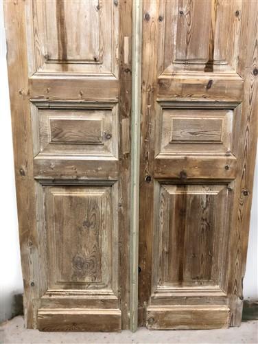 Antique French Double Doors (40x96) European Doors, Raised Panel Doors A515