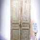 Antique French Double Doors (43.5x99) European Doors, Raised Panel Doors A521