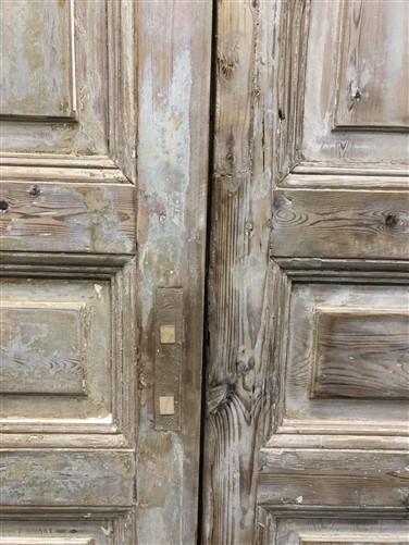 Antique French Double Doors (43.5x99) European Doors, Raised Panel Doors A521