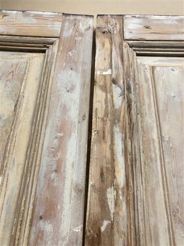 Antique French Double Doors (43.5x99) European Doors, Raised Panel Doors A521