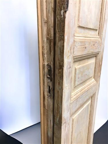 Antique French Double Doors (43.5x99) European Doors, Raised Panel Doors A521