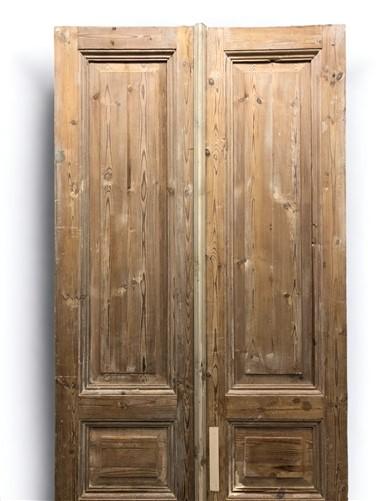 Antique French Double Doors (36.5x92.5) European Doors, Raised Panel Doors A530