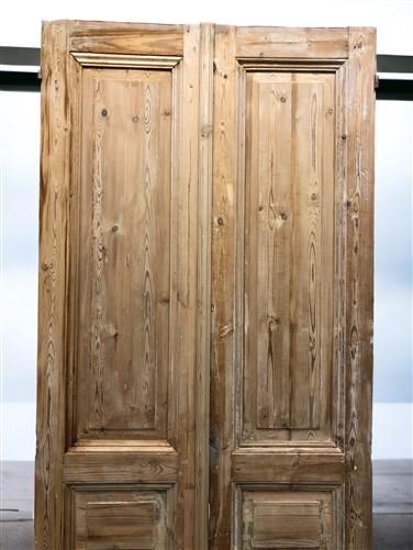 Antique French Double Doors (36.5x92.5) European Doors, Raised Panel Doors A530