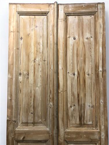 Antique French Double Doors (40.5x100) European Doors, Raised Panel Doors A535