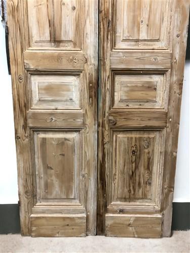 Antique French Double Doors (40.5x100) European Doors, Raised Panel Doors A535