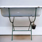 Vintage Hungarian Porcelain Baby Bath Tub w/Stand, Farmhouse Garden Planter A37,