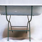 Vintage Hungarian Porcelain Baby Bath Tub w/Stand, Farmhouse Garden Planter A37,