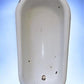 Vintage Hungarian Porcelain Baby Bath Tub w/Stand, Farmhouse Garden Planter A37,