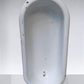 Vintage Hungarian Porcelain Baby Bath Tub w/Stand, Farmhouse Garden Planter A36,