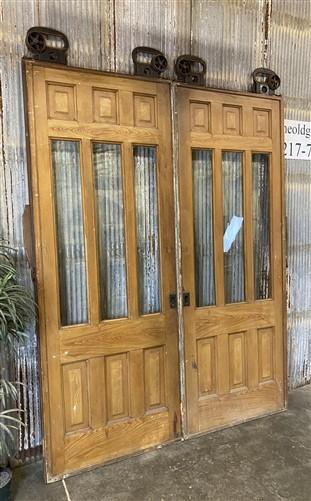 Pair of Vintage Pocket Doors (73x95) Sliding Doors, Architectural Salvage