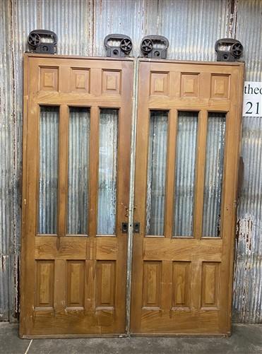 Pair of Vintage Pocket Doors (73x95) Sliding Doors, Architectural Salvage