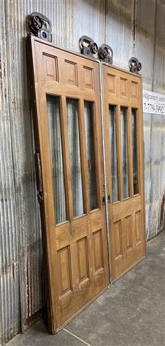 Pair of Vintage Pocket Doors (73x95) Sliding Doors, Architectural Salvage