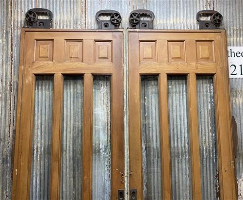 Pair of Vintage Pocket Doors (73x95) Sliding Doors, Architectural Salvage