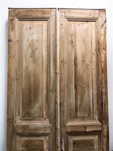 Antique French Double Doors (41x95) European Doors, Raised Panel Doors  A540