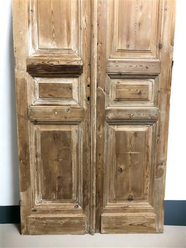 Antique French Double Doors (41x95) European Doors, Raised Panel Doors  A540